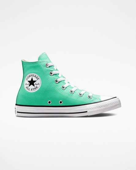 Tenis Converse Chuck Taylor All Star Seasonal Color Cano Alto Masculino Turquesa Branco Pretas | PT V0P4097